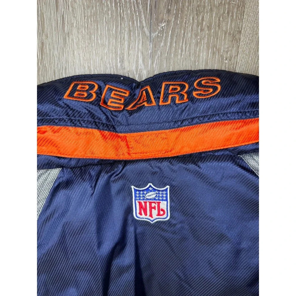Starter Chicago Bears Jacket XL NFL Pro Line Pullover Blue Orange Vintage
